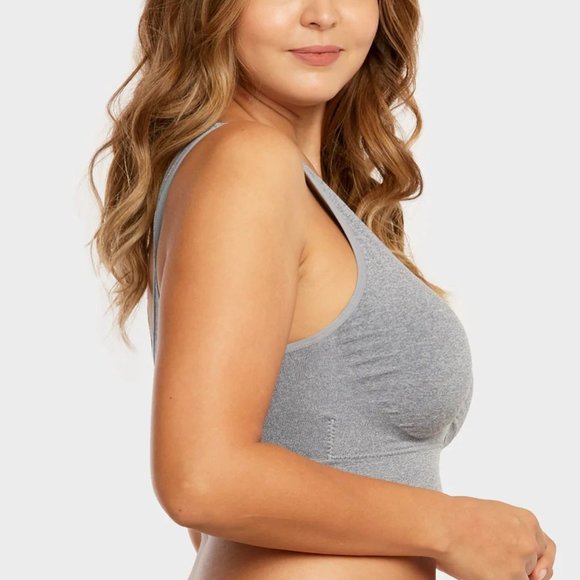 LADIES SEAMLESS PLUS SIZE SPORTS BRA PACK OF 6 - Picture 3 of 6